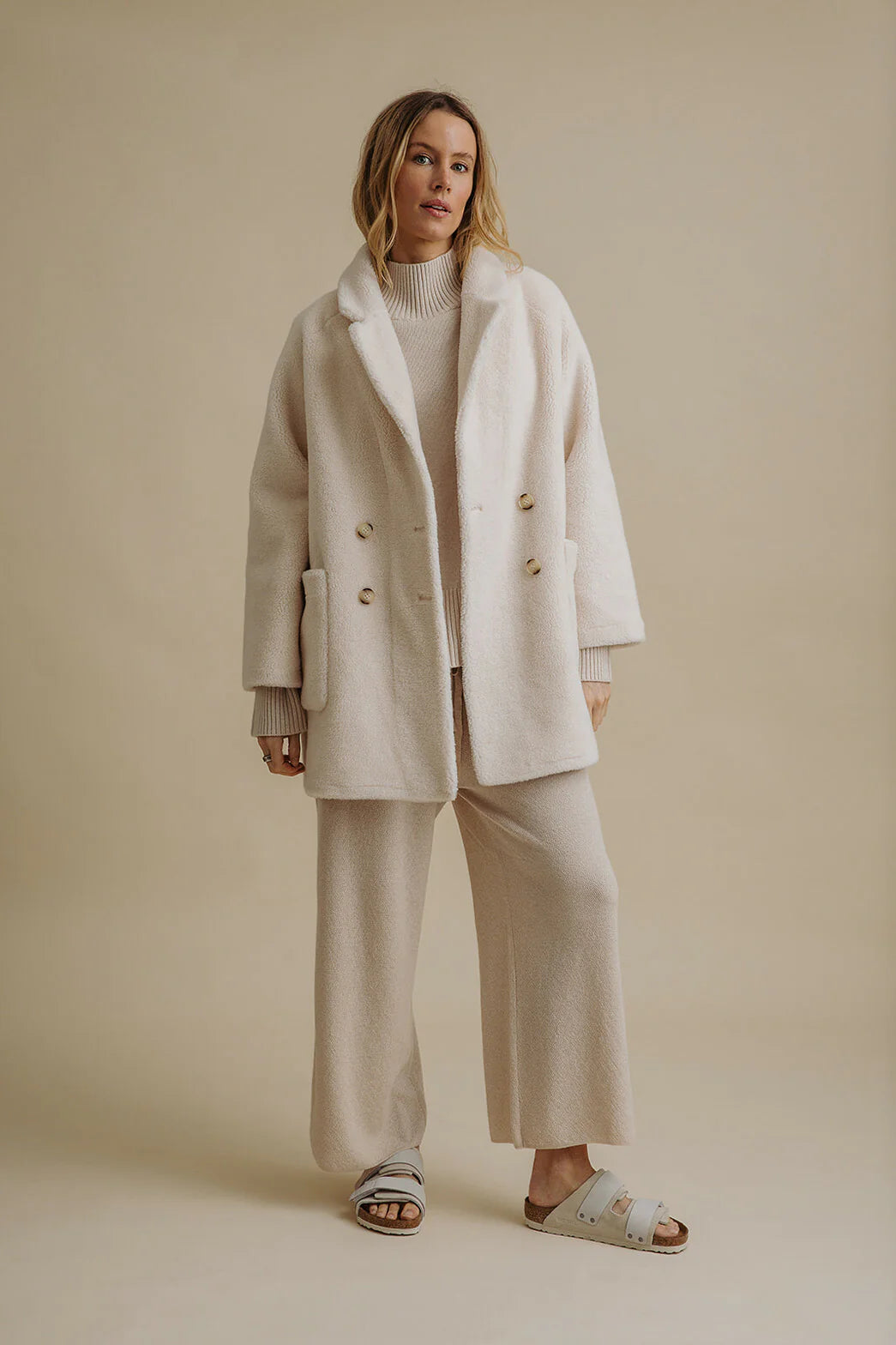 Polar Faux Fur Coat - Snow