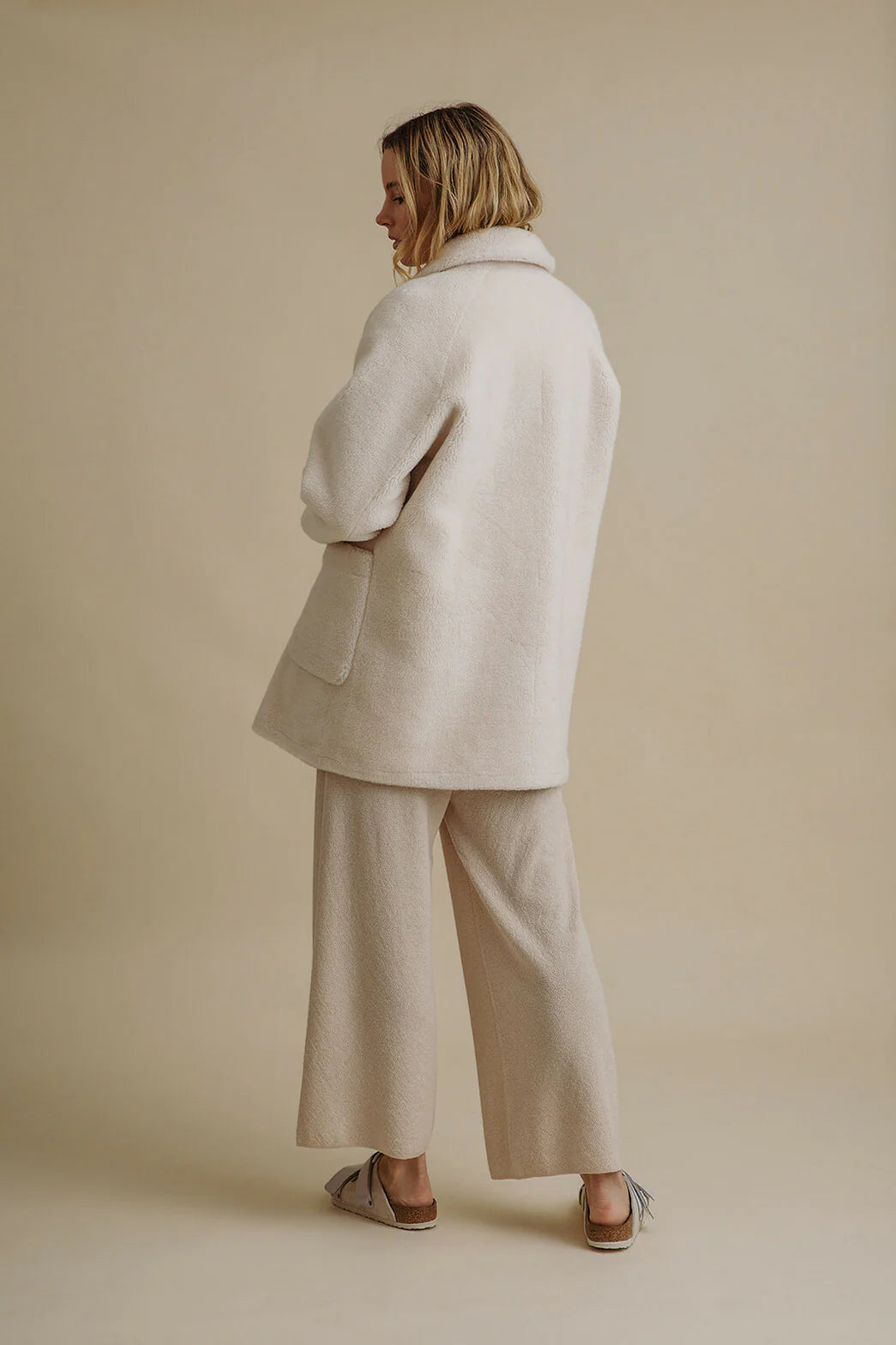 Polar Faux Fur Coat - Snow