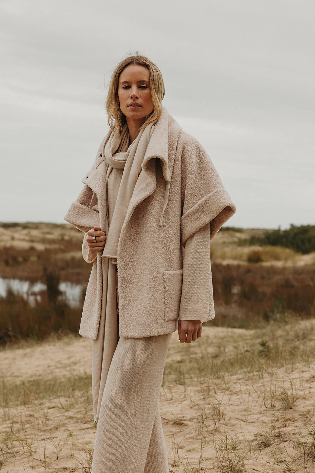 Sherpa Cuddle Coat - Nougat