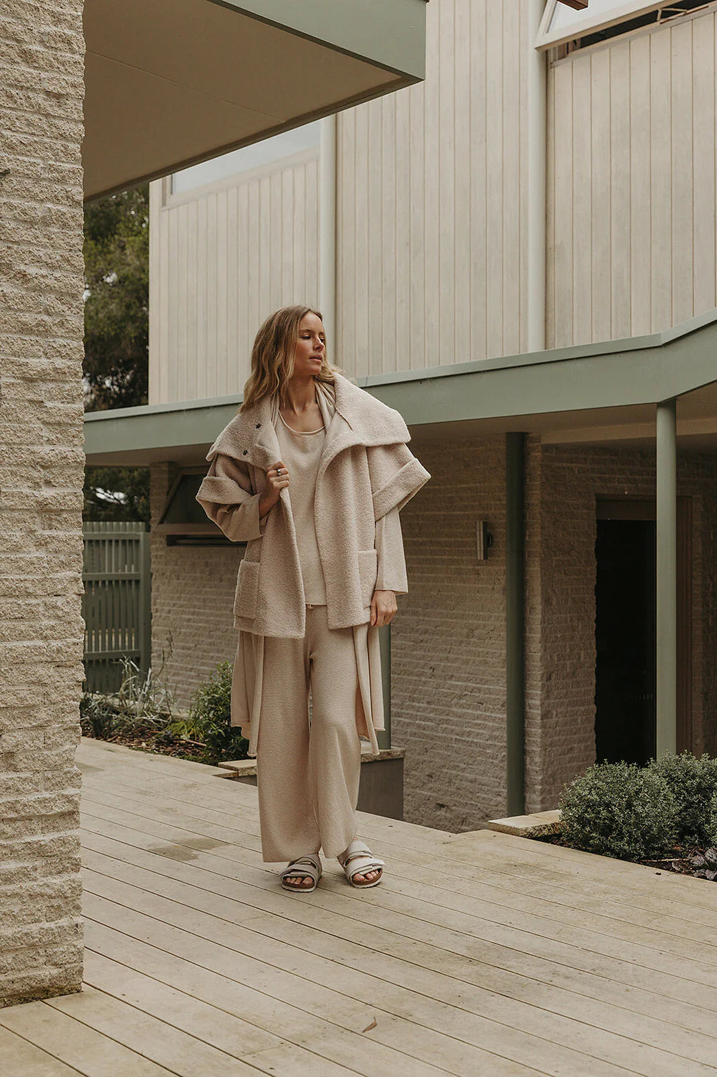 Sherpa Cuddle Coat - Nougat