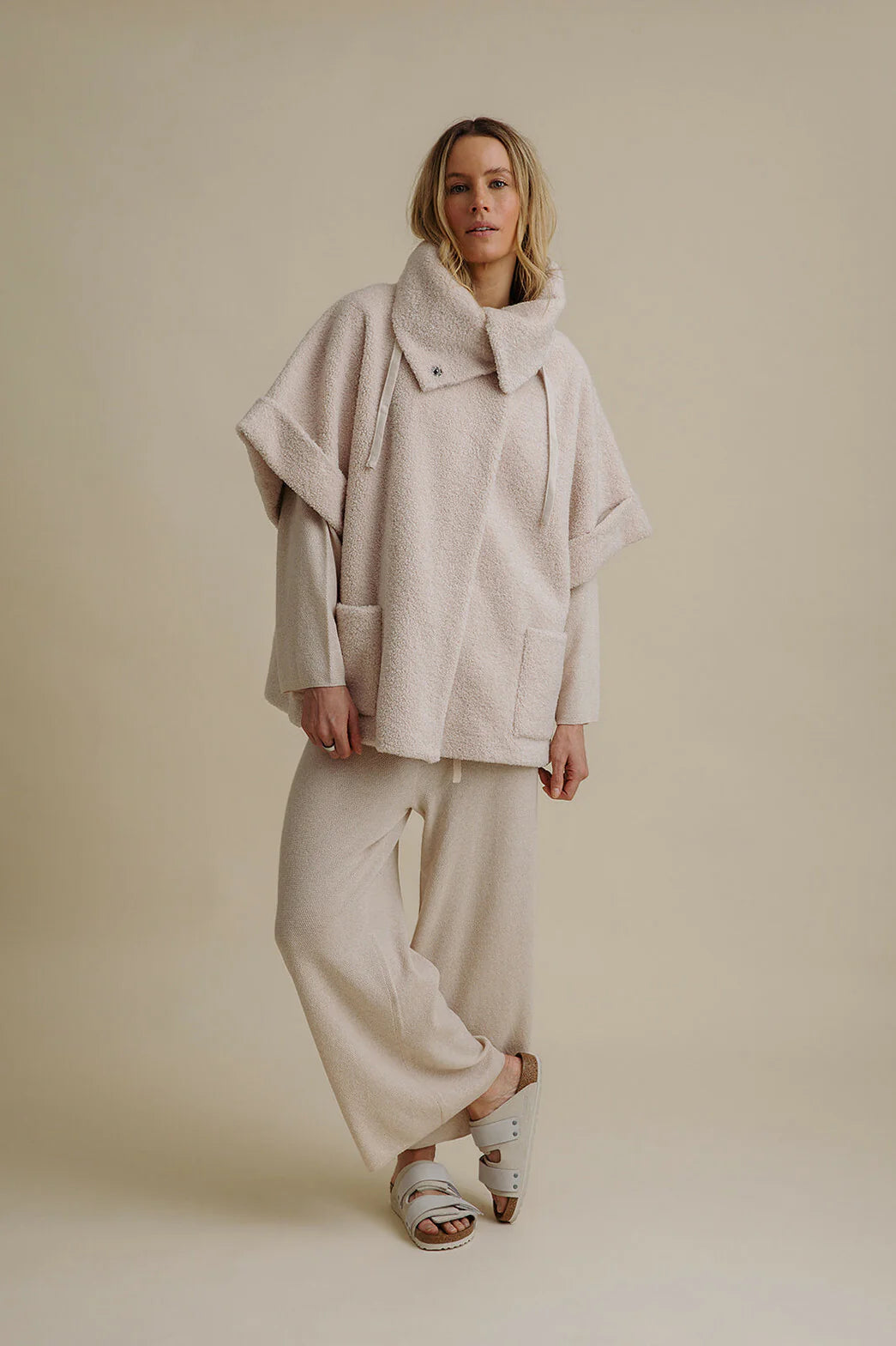 Sherpa Cuddle Coat - Nougat