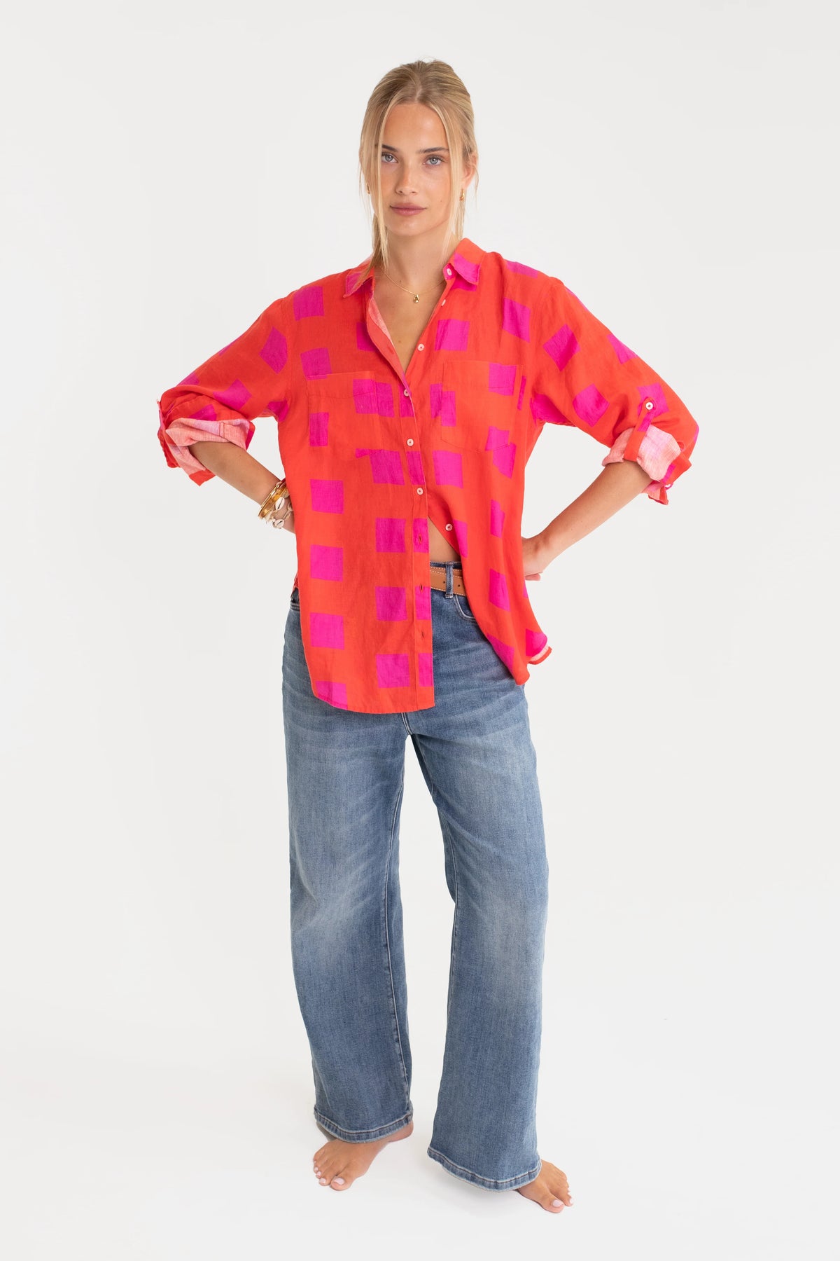 Oversized linen shirt