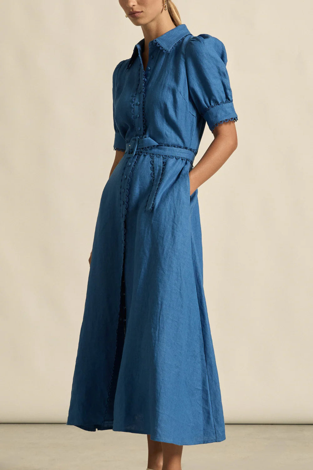 Zoe Kratzmann Blue Linen Dress