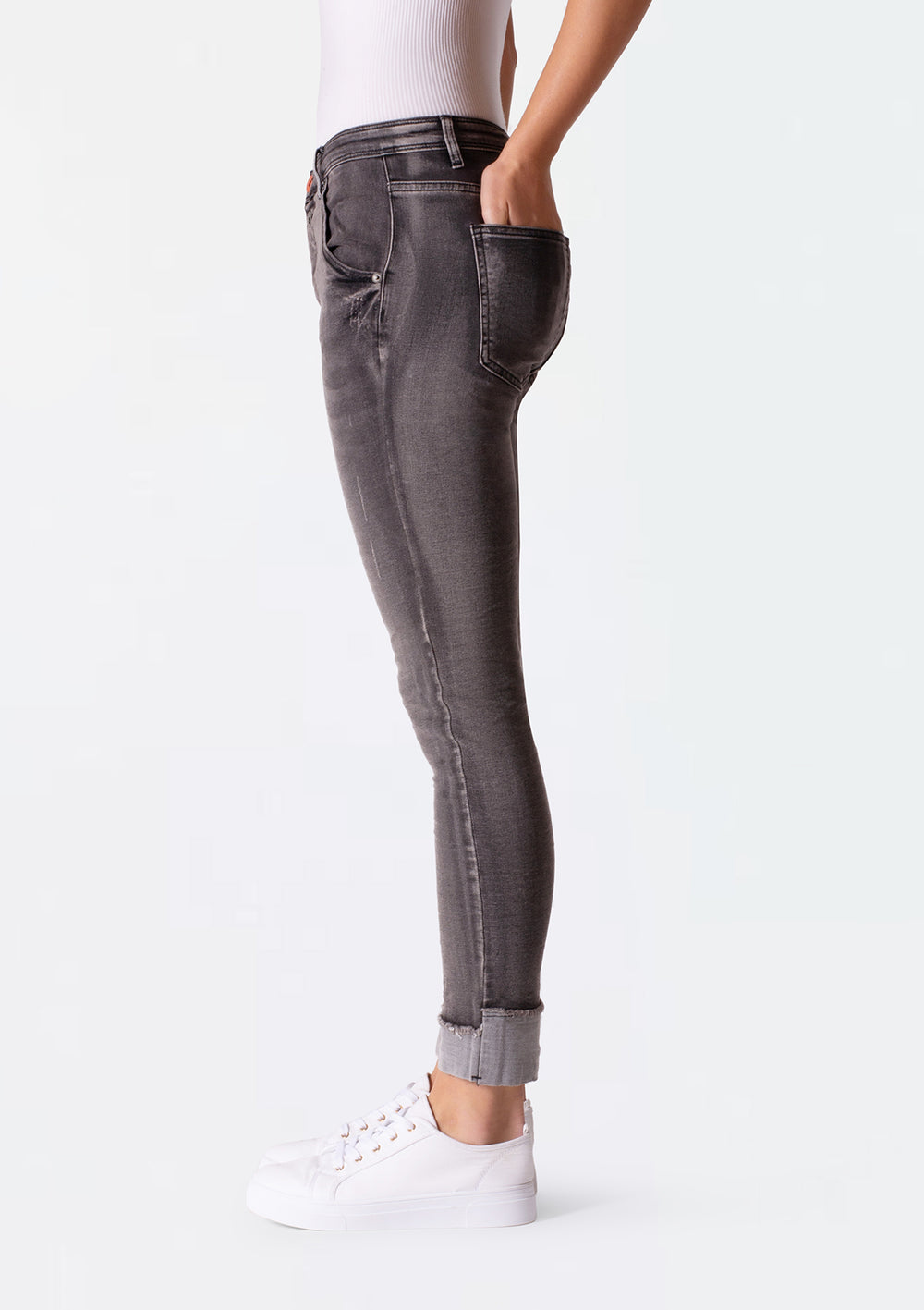 Bianco Amber - Black Denim