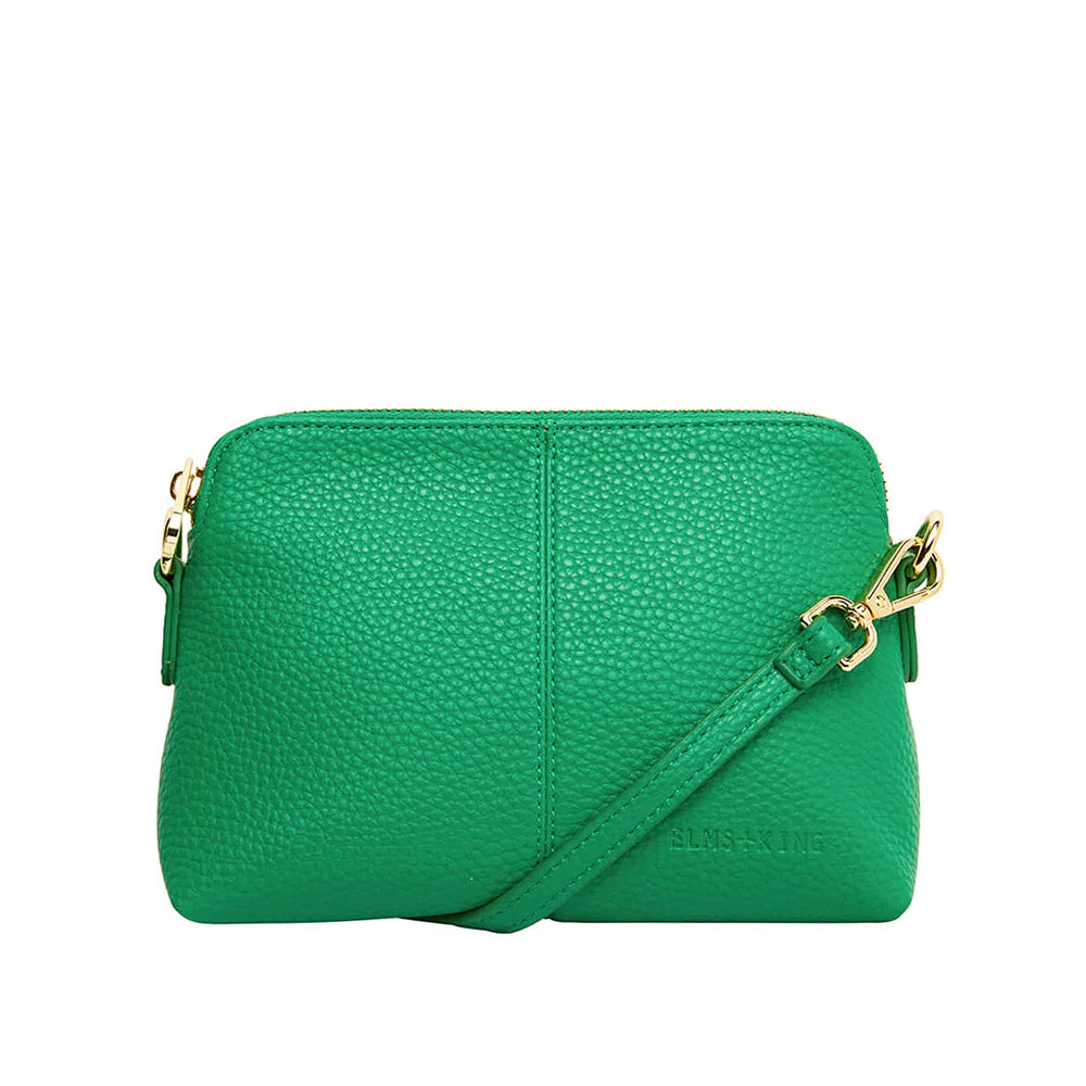 Burbank Crossbody - Green Pebble
