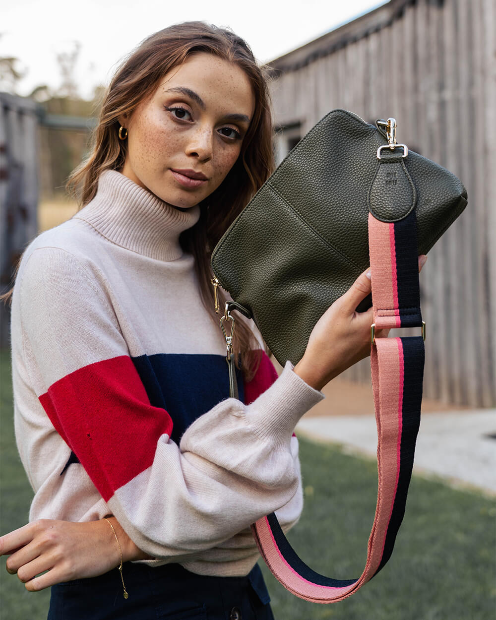 Large Burbank Crossbody - Khaki
