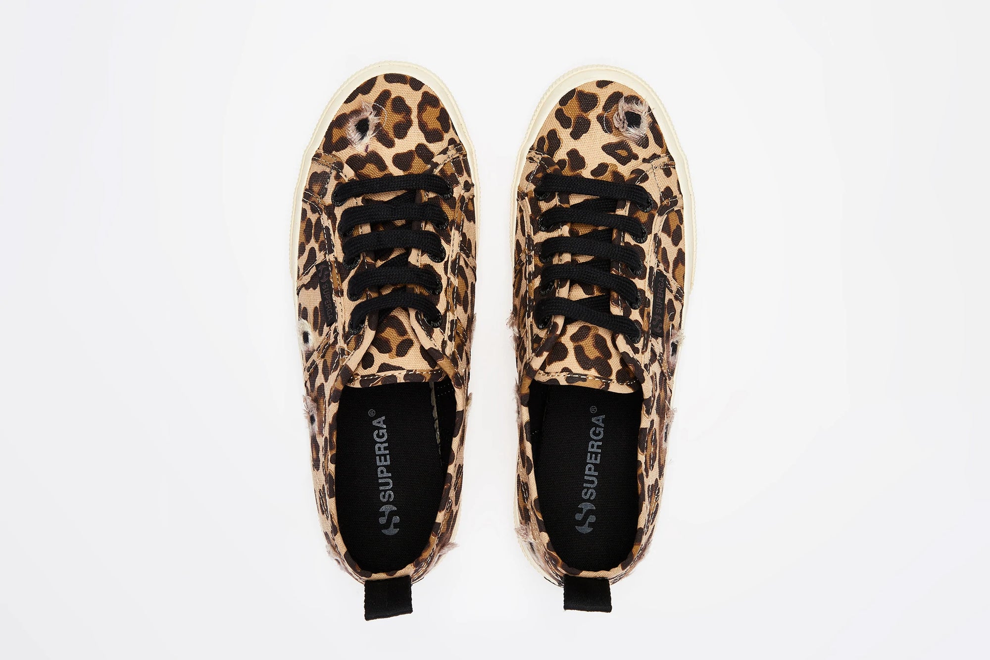2750 Superga Ripped Leopard Sneakers