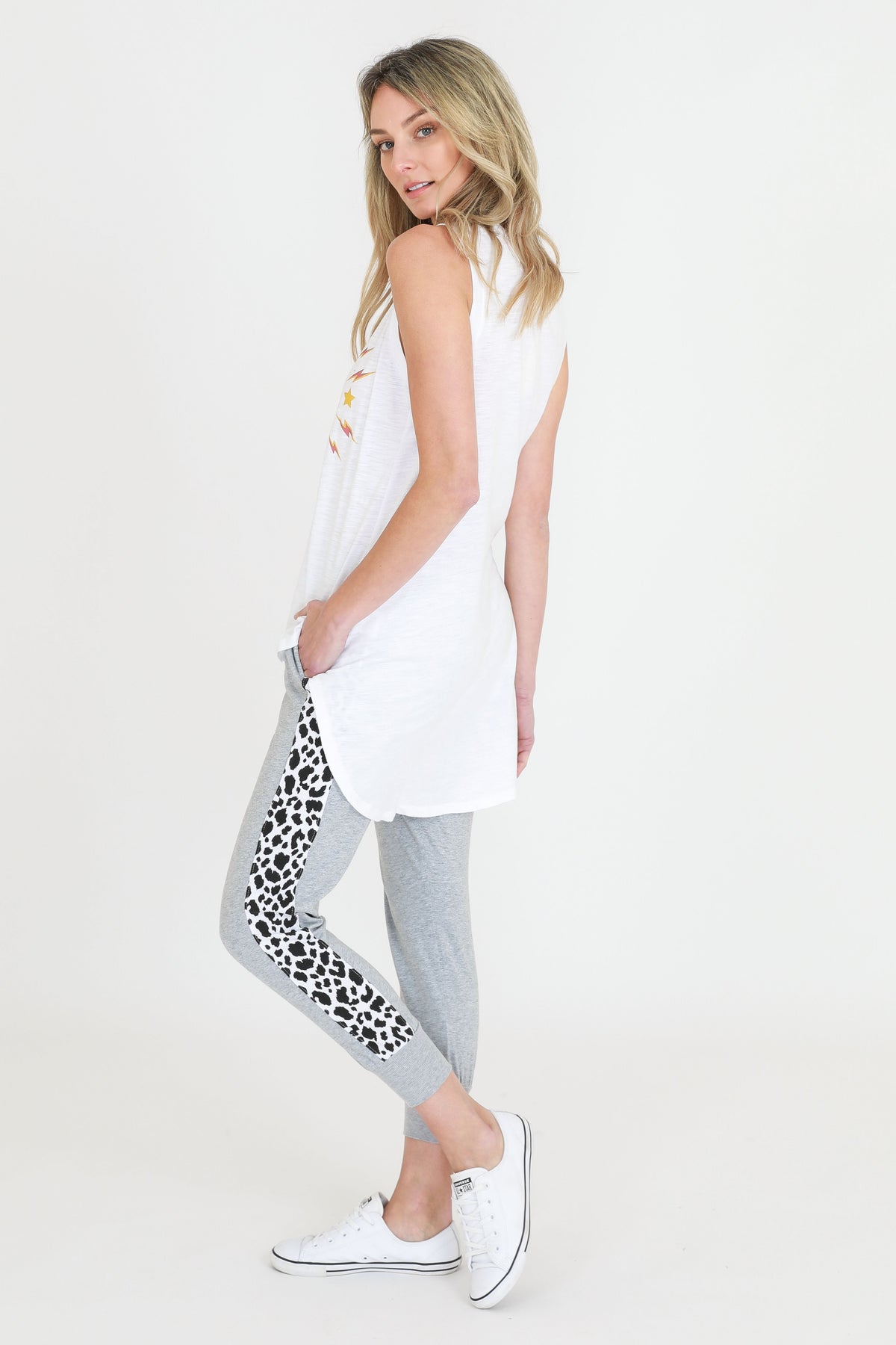 Tiger Bolt Tank - White