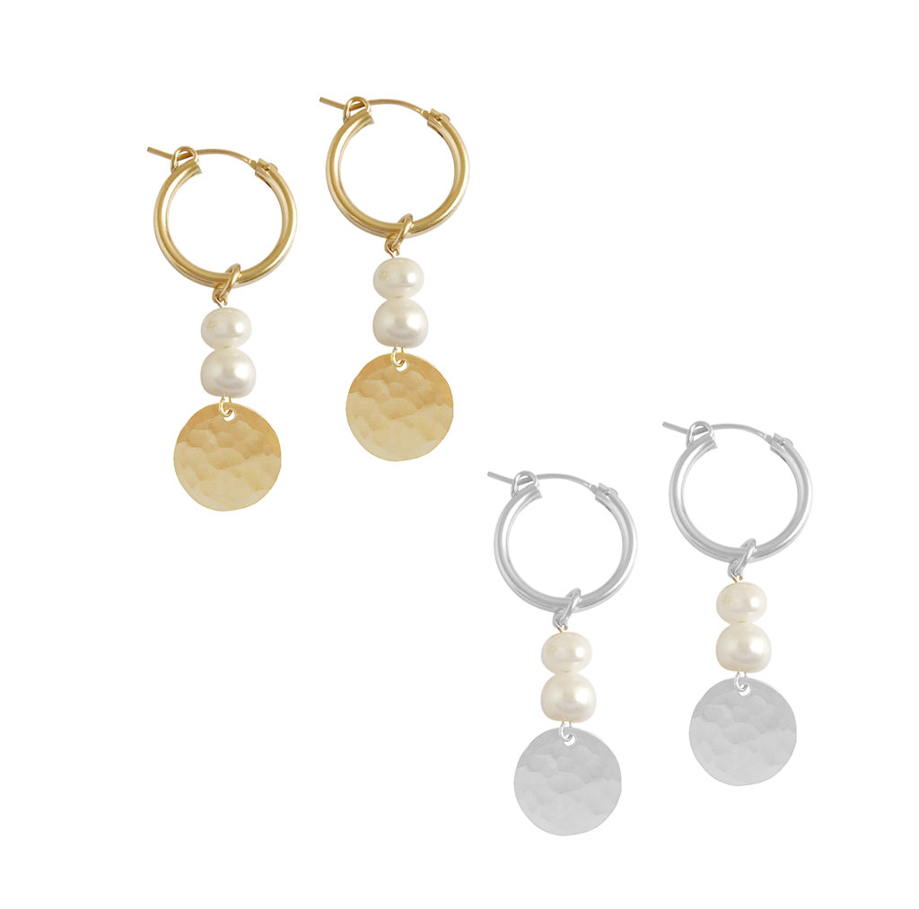 Double Pearl Classic Disc - Gold, Silver, Rose