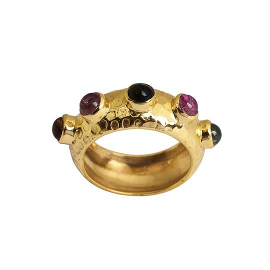 Tutti Frutti Wide Gold Ring