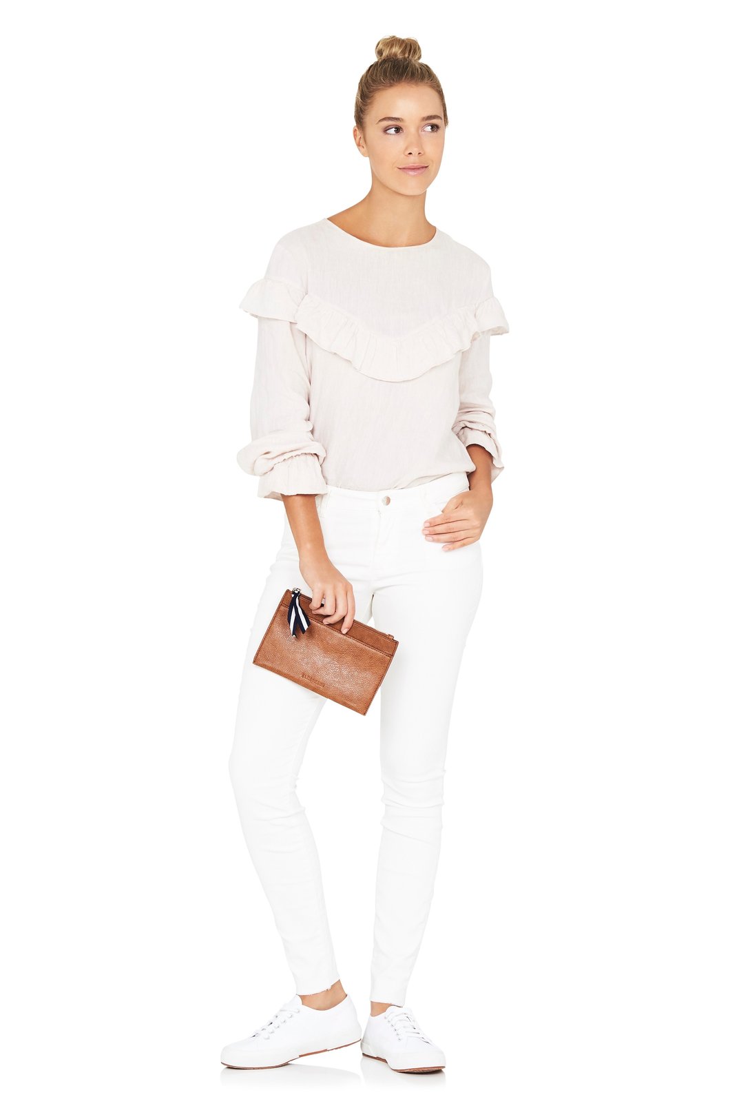 New York Coin Purse - Tan Pebble