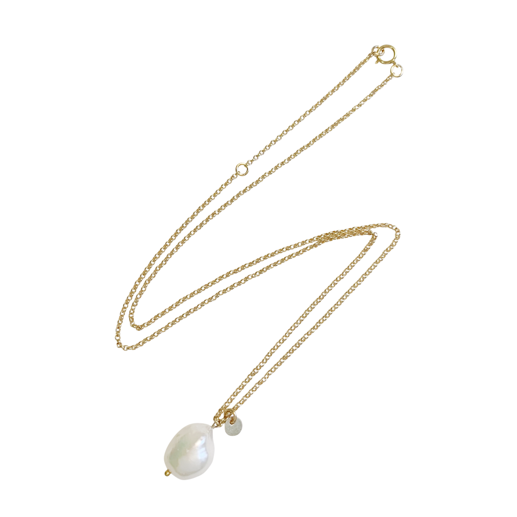 Tess Baroque Pearl Necklace - Gold, Silver, Rose