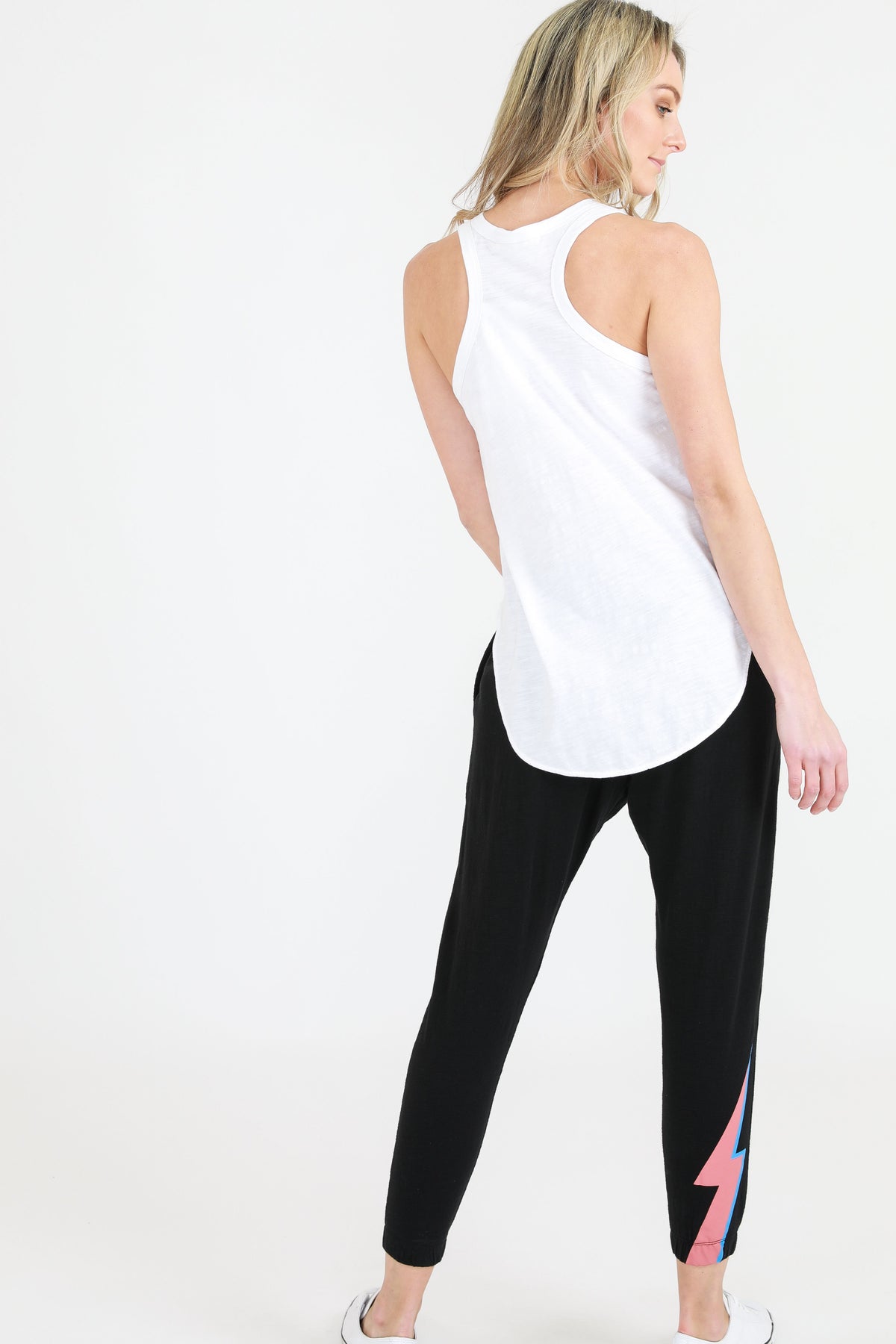 Rainbow Bold Tank - White