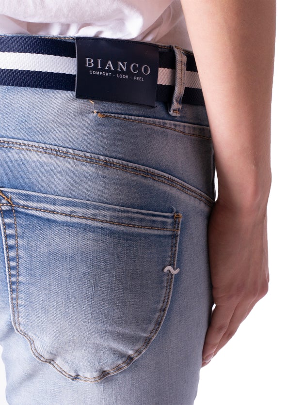 Bianco Azurite Light Blue Denim