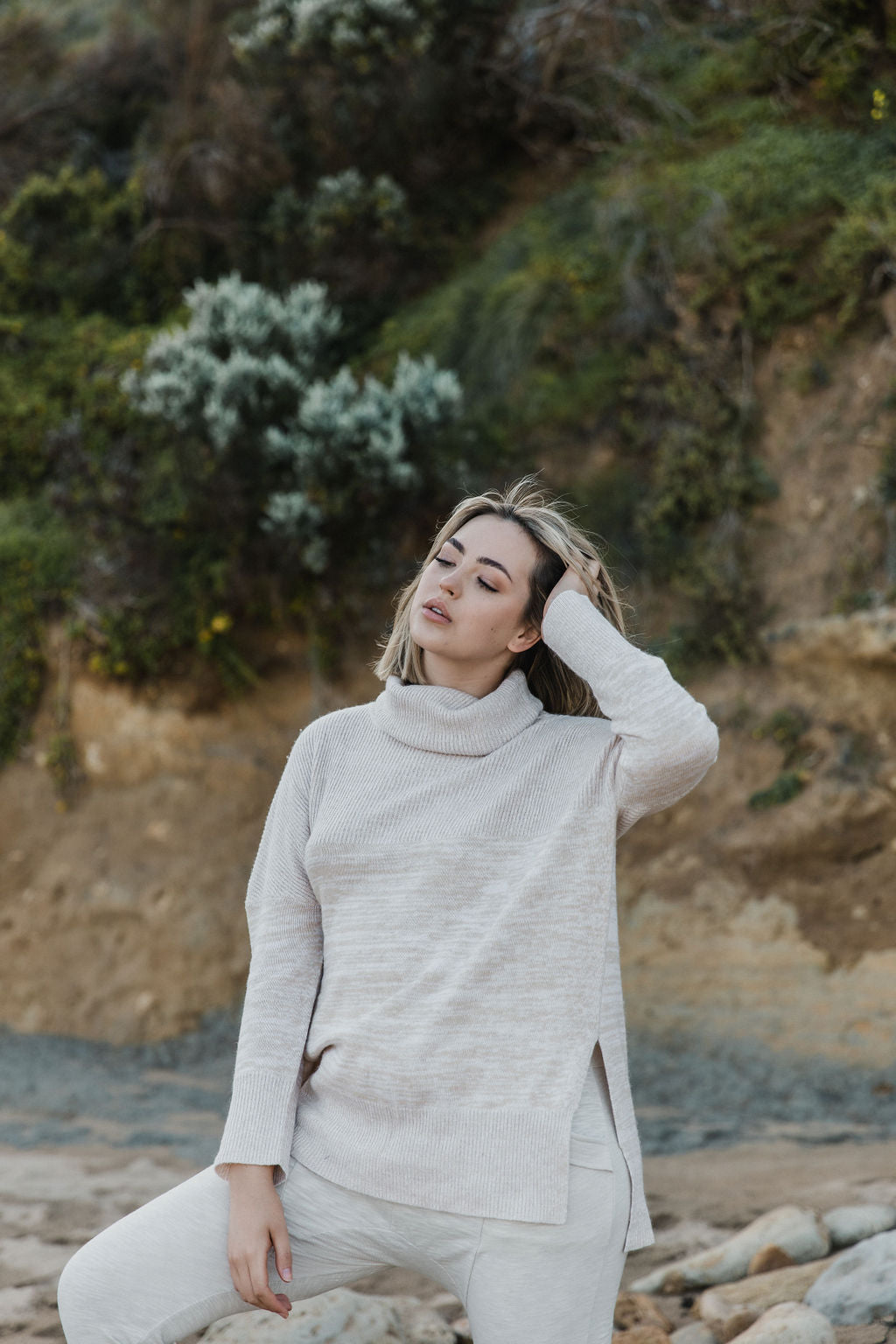 Keep Me Cosy Roll Neck Sweater - Caramellow