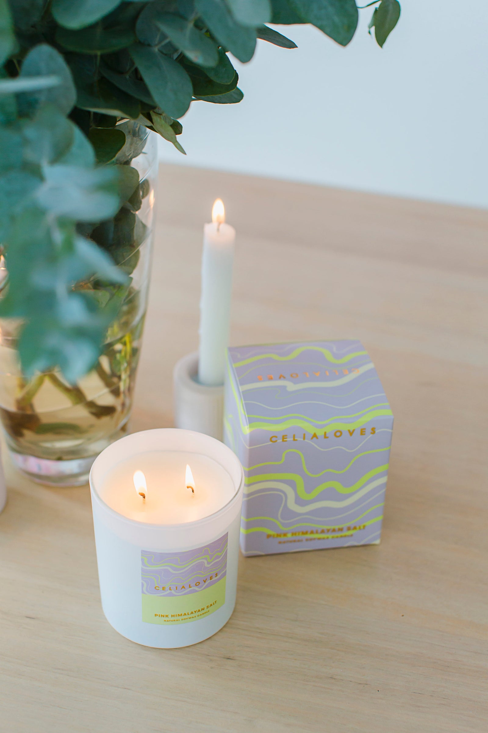 Pink Himalayan Salt Candle 395gms