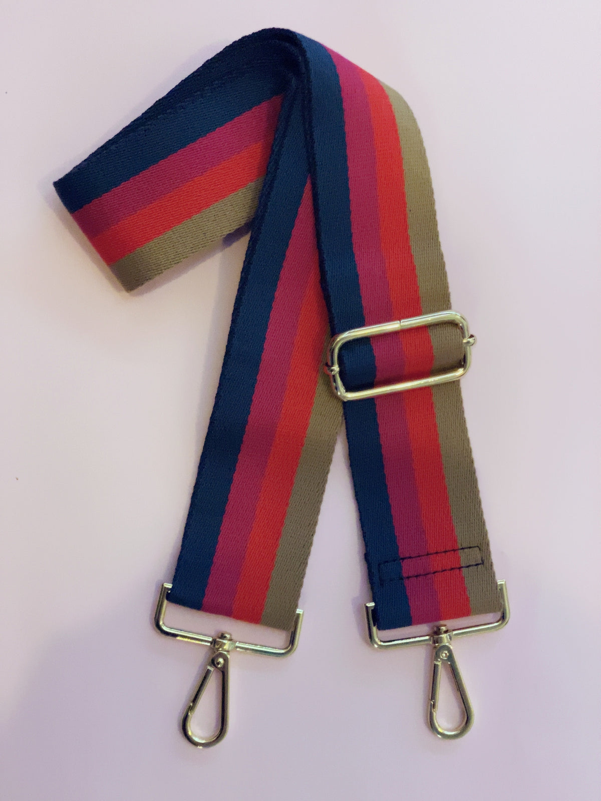 Bag Strap  - Tan/Red Multi 5cm