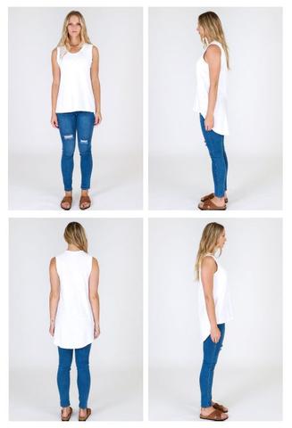 Madison Tank - White